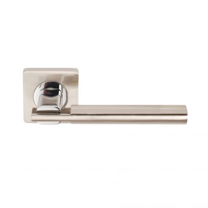 Chronos Door Handle on Square Rose - passage