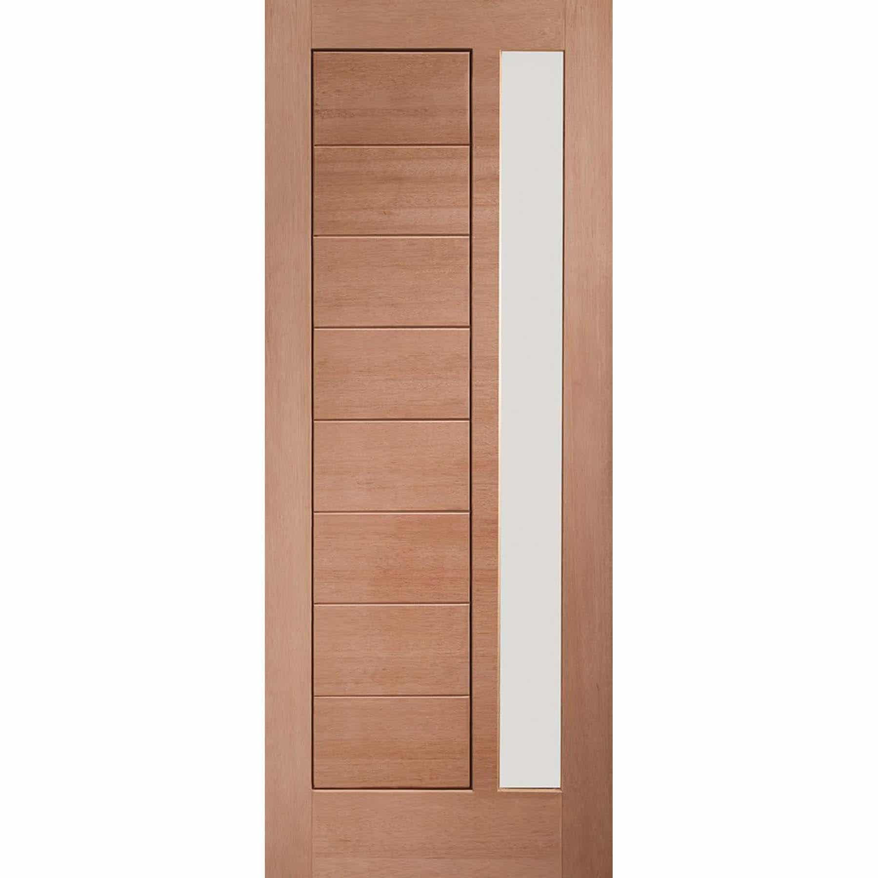 PreFinished Modena External Oak Door with Obscure Glass Shawfield Doors