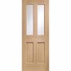 XL Joinery Malton Internal Oak Door with Clear Bevelled Glass - 1981mm-x-686mm-x-35mm