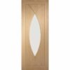 XL Joinery Pre-Finished Pesaro Oak Door with Clear Glass - 1981mm-x-610mm-x-35mm