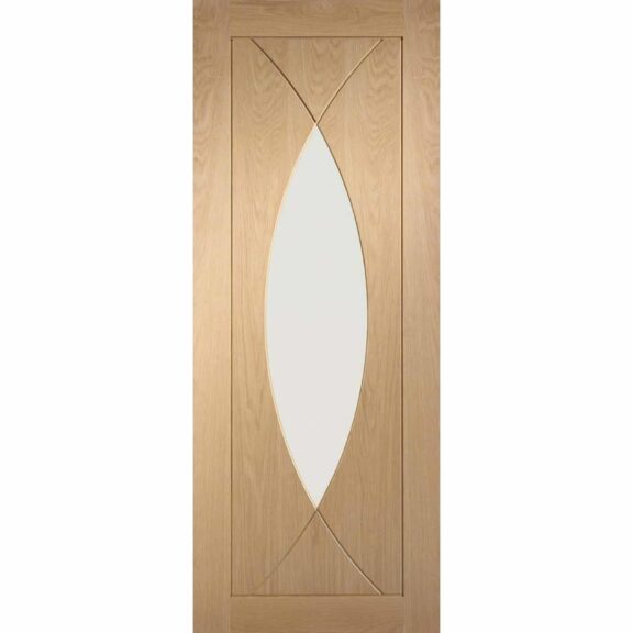 Pesaro Oak Door with Clear Glass