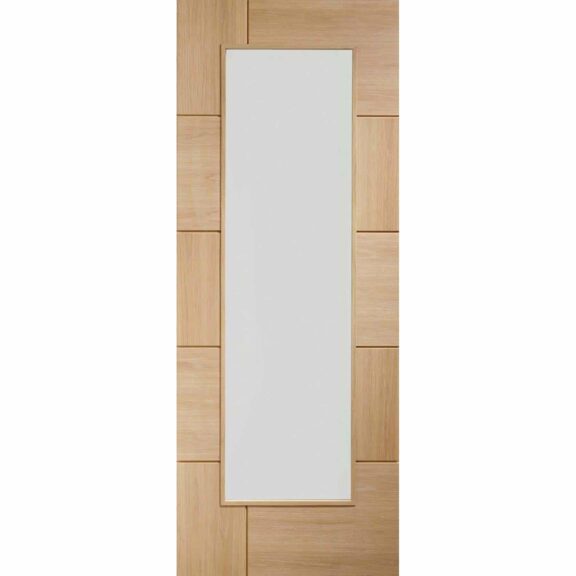 Ravenna Oak Door with Clear Glass