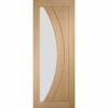 XL Joinery Salerno Oak Internal Door with Clear Glass - 1981mm-x-610mm-x-35mm