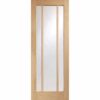 XL Joinery Worcester Pre-Finished Internal Oak Door with Clear Glass - 2040mm-x-726mm-x-40mm-80-x-28-5