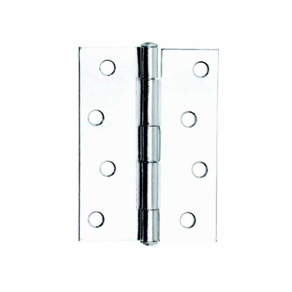 Steel Butt Hinge 100mm Polished Chrome