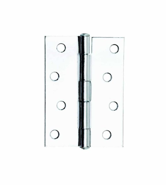 Steel Butt Hinge 100mm Polished Chrome