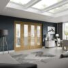 XL Joinery Freefold Room Divider Oak XL - 2090-x-3726mm