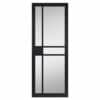 JB Kind City Black Clear Glass Internal Door - 1981mm-x-610mm-x-35mm