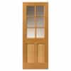 JB Kind Dean Oak Glazed Internal Door - 1981mm-x-838mm-x-35mm