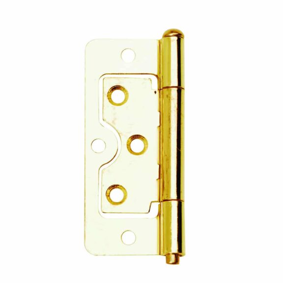 Flush Hinge 76mm Electro Brass