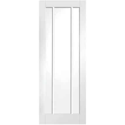 XL Joinery Worcester Internal White Primed Door with Clear Glass - 2040 x 826 x 40mm