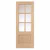 JB Kind Dove Oak Glazed Internal Door - 1981mm-x-838mm-x-35mm