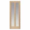 JB Kind Matterhorn Oak Glazed Internal Door - 1981mm-x-838mm-x-35mm