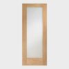 Xl Joinery Pattern 10 Internal Oak Door with Clear Glass - 2040mm-x-826mm-x-40mm