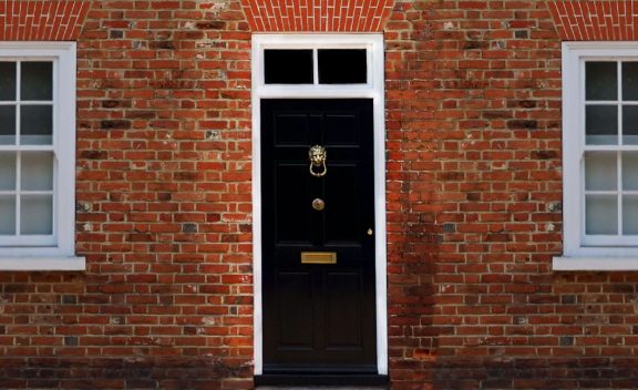 Black External UK House Door