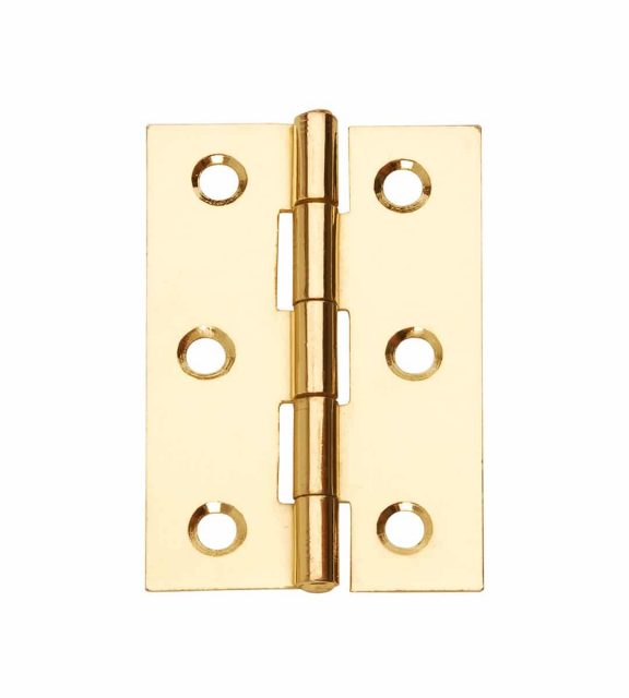 Steel Butt Hinge 76mm Electro Brass