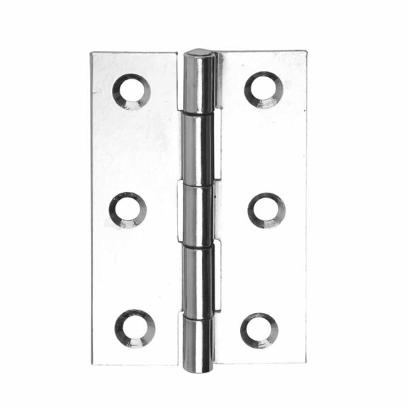 Steel Butt Hinge 76mm Polished Chrome