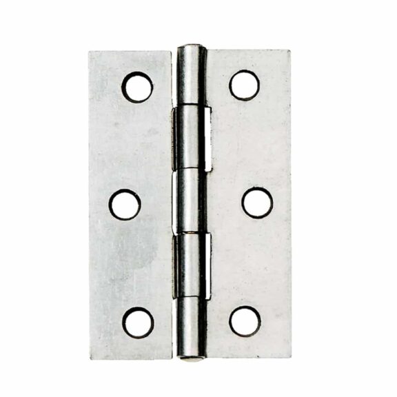 Steel Butt Hinge 76mm Satin Chrome