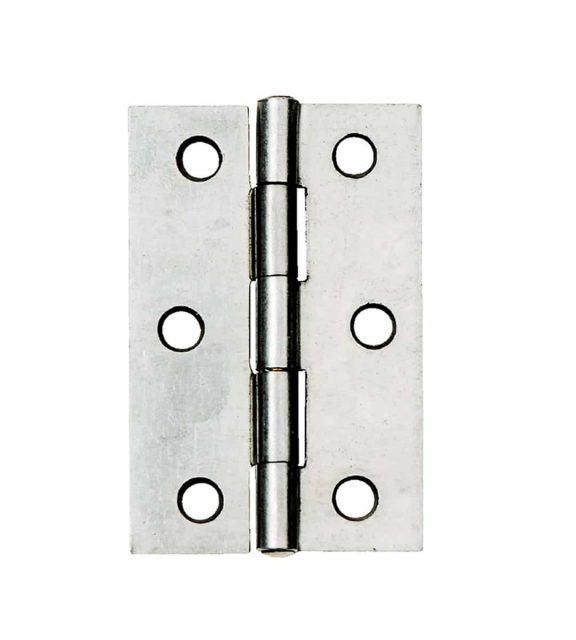 Steel Butt Hinge 76mm Satin Chrome