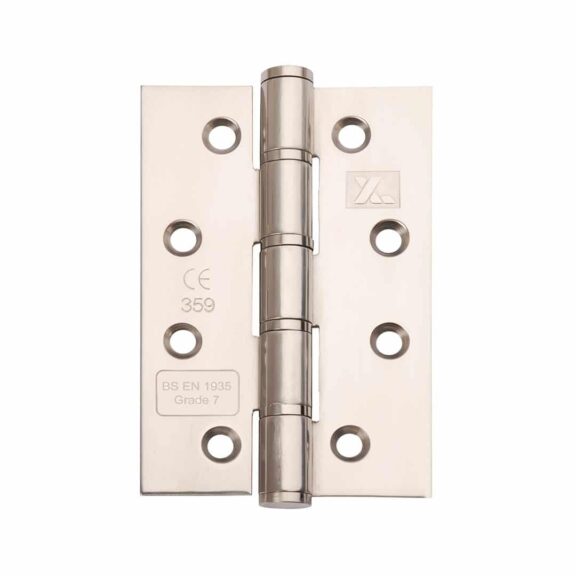 Washered Butt Hinges Fire Rated Polished Stainless Steel CE7