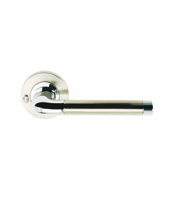 Argo Satin Nickel Polished Chrome Door Handle Privacy Lock