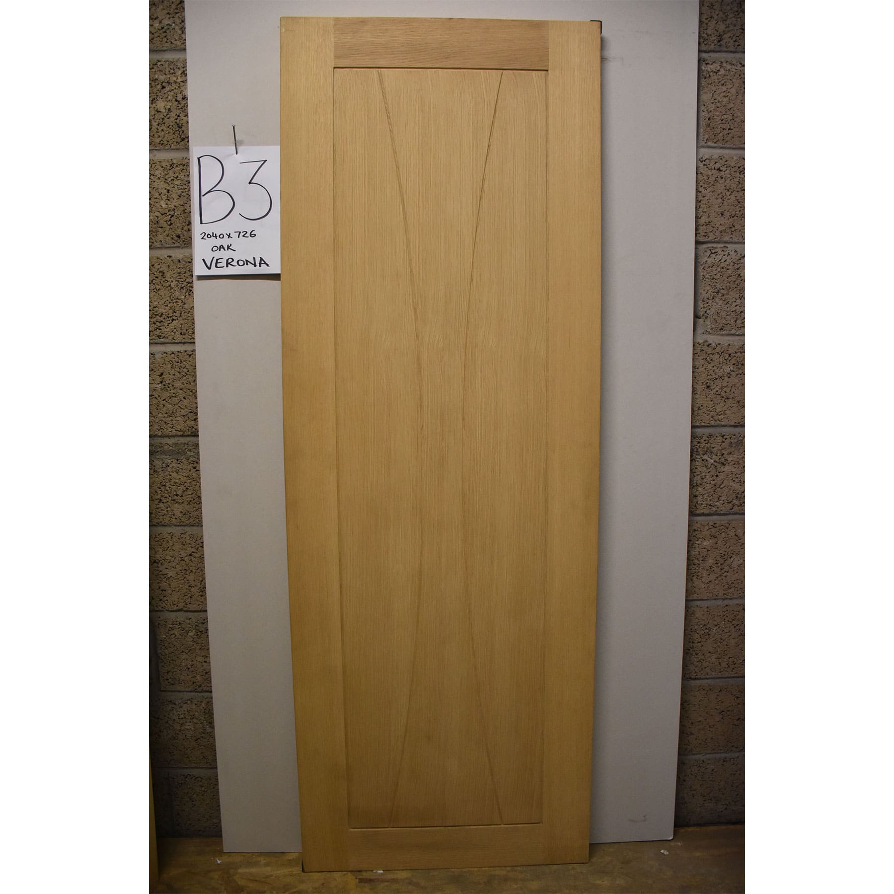 Door B3 Verona Oak Internal Door 2040mm X 726mm Shawfield Doors
