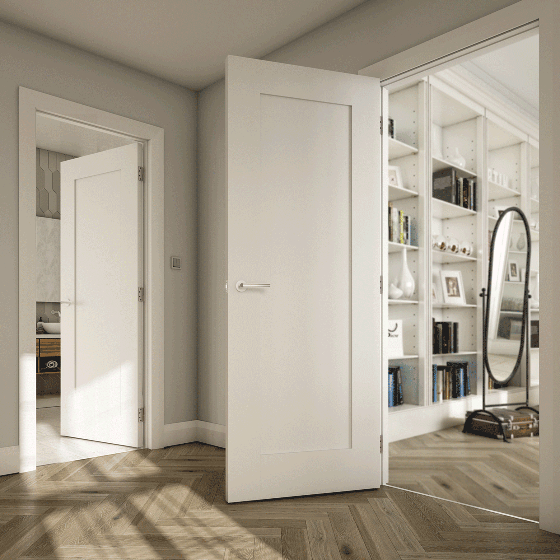 deanta denver primed white interior door