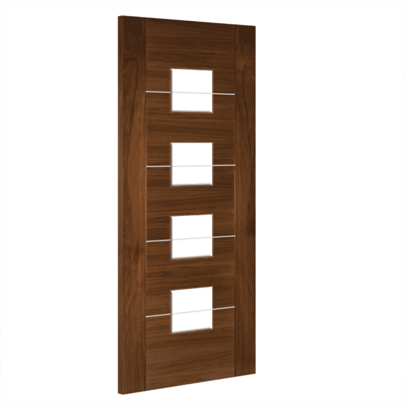 deanta valencia glazed interior walnut door