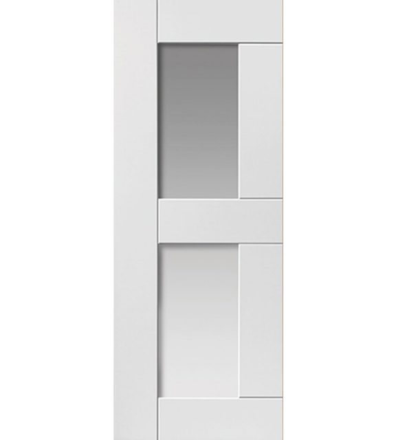 eccentro white glazed interior door