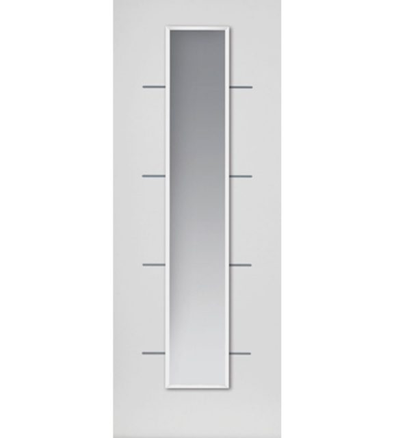 eco blanco white glazed door