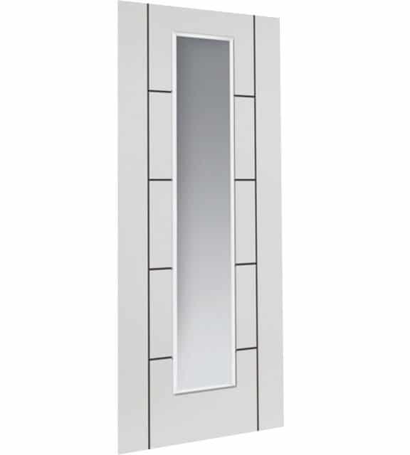 eco linea white glazed interior door