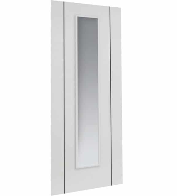 eco parelo white glazed door