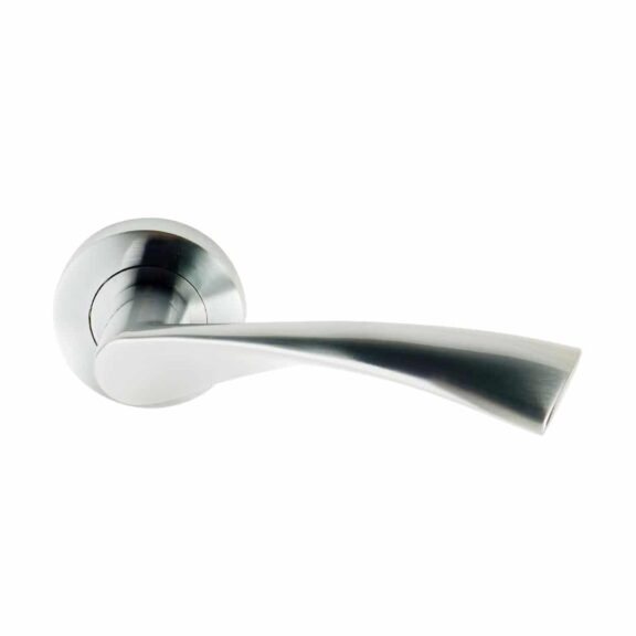 Flex Satin Chrome Curved Door Handle