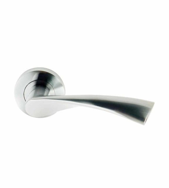 Flex Satin Chrome Curved Door Handle