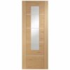 XL Joinery Portici Pre-Finished Internal Oak Door with Clear Glass - 1981mm-x-838mm-x-35mm