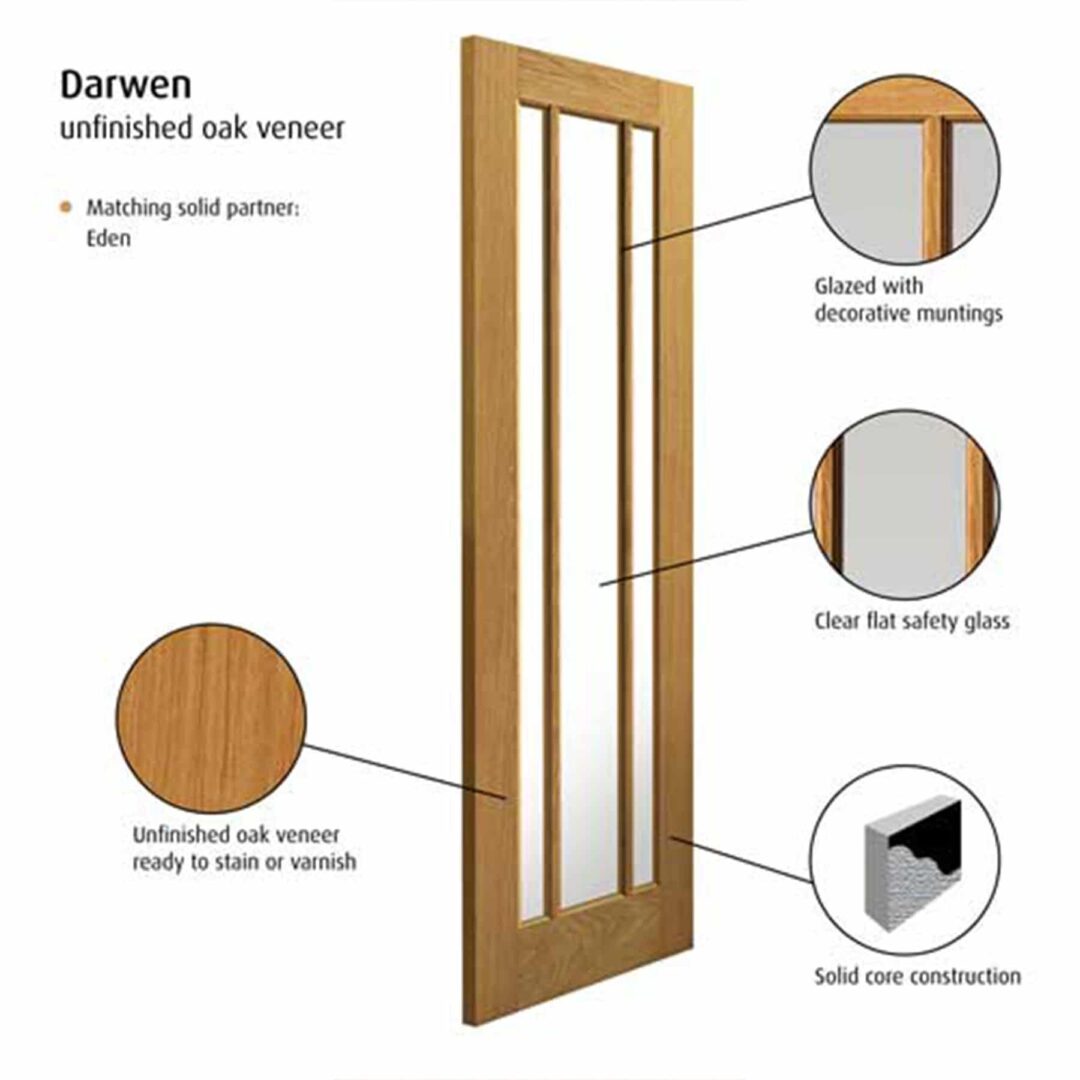 jb kind darwen glazed internal door