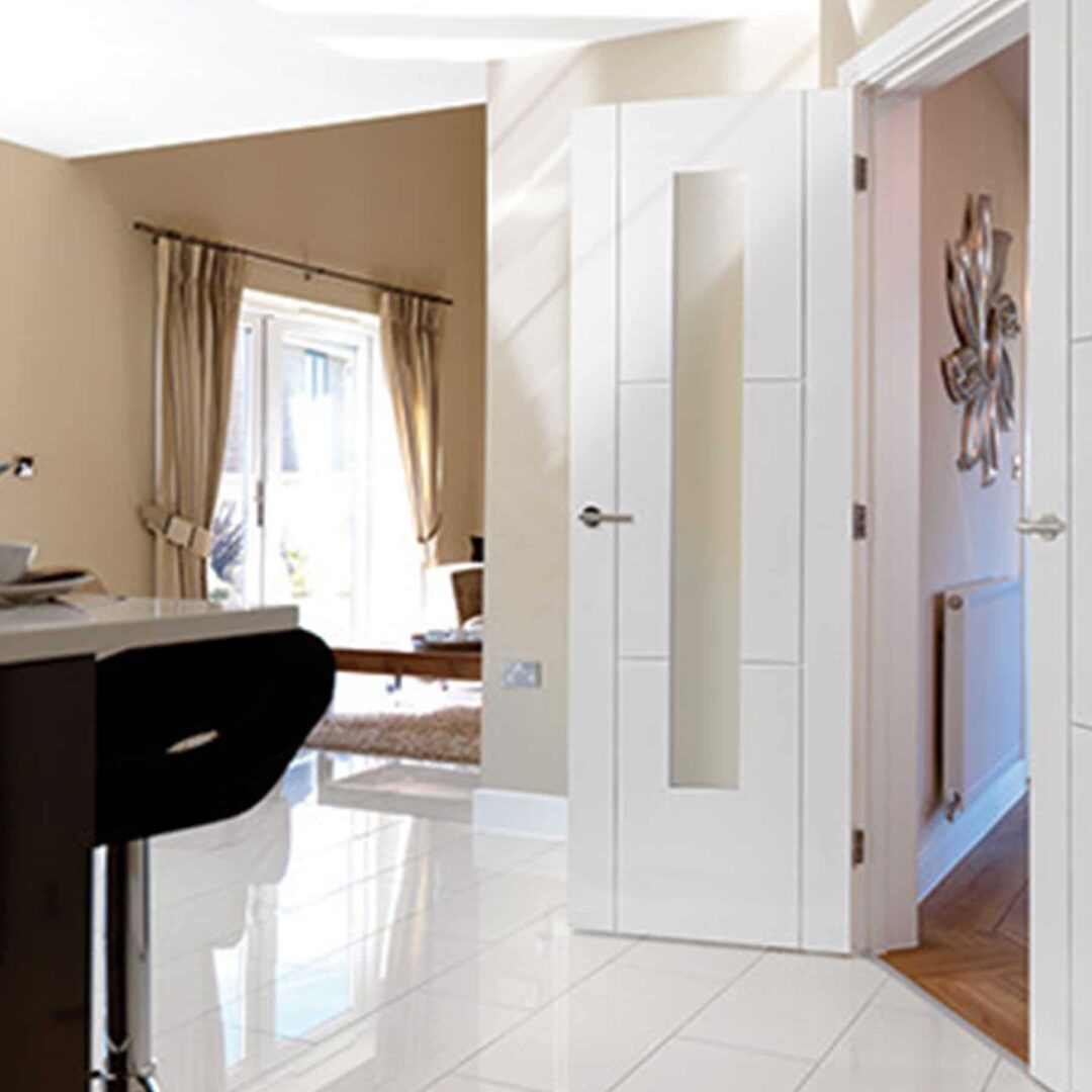 jb kind mistral white glazed interior door