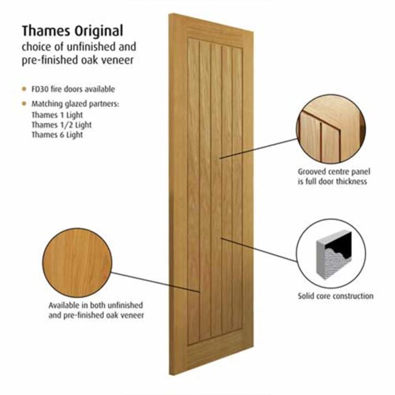 jb kind thames original internal door unfinished