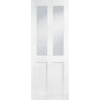 LPD Doors White London 4 Panel Internal Door with Glass - 1981mm-x-686mm-x-35mm