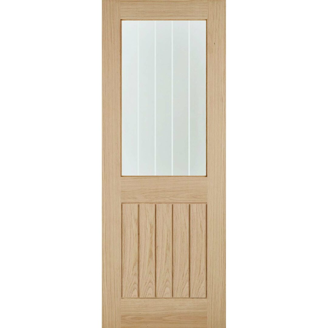 lpd oak belize 1l clear glazed door