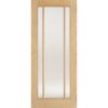 LPD Doors Oak Lincoln Glazed 3L Frosted Glass Internal Door - 1981mm-x-686mm-x-35mm