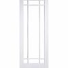 LPD Doors Manhattan White Internal Door with Clear Bevelled Glass - 1981mm-x-686mm-x-35mm