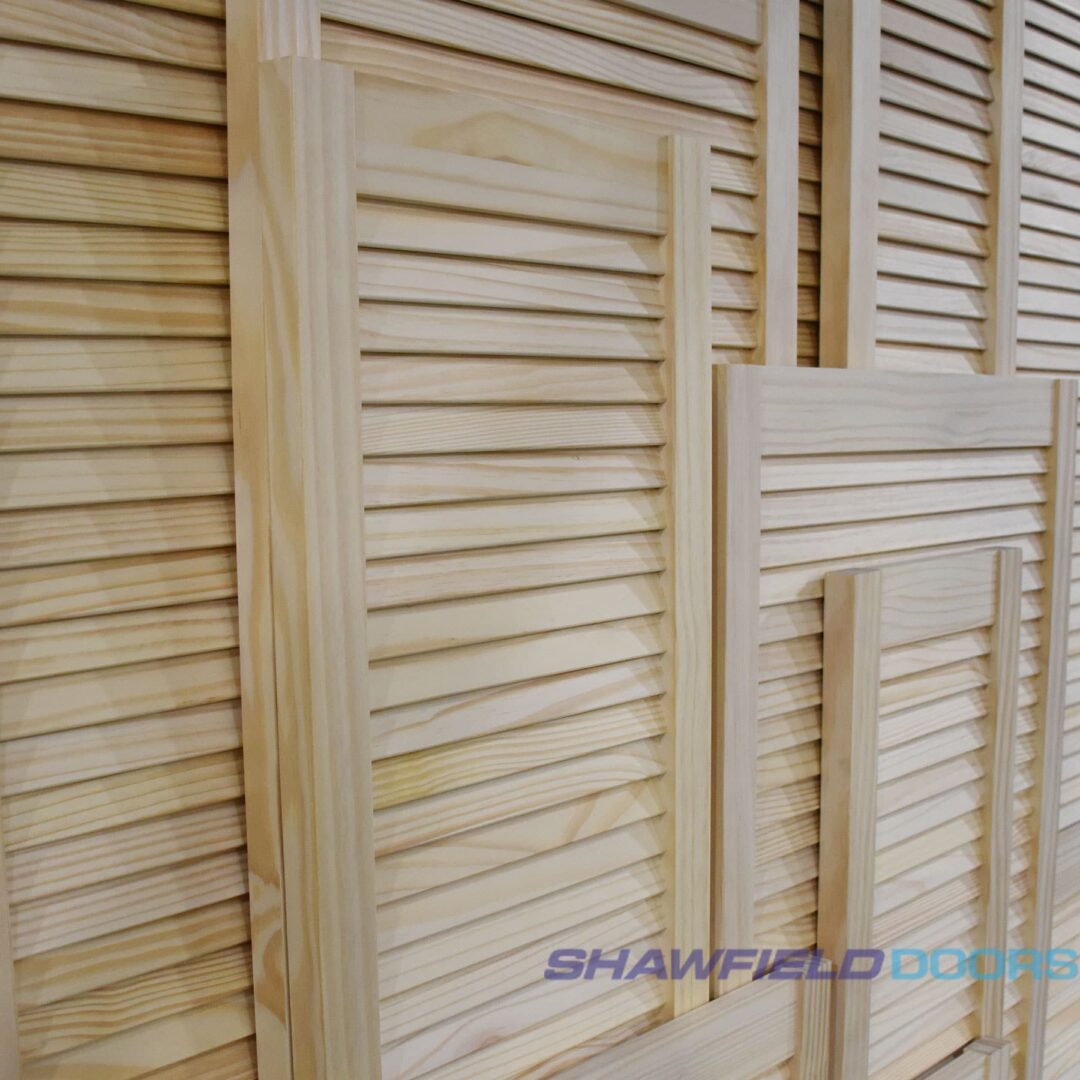 masons timber pine louver doors