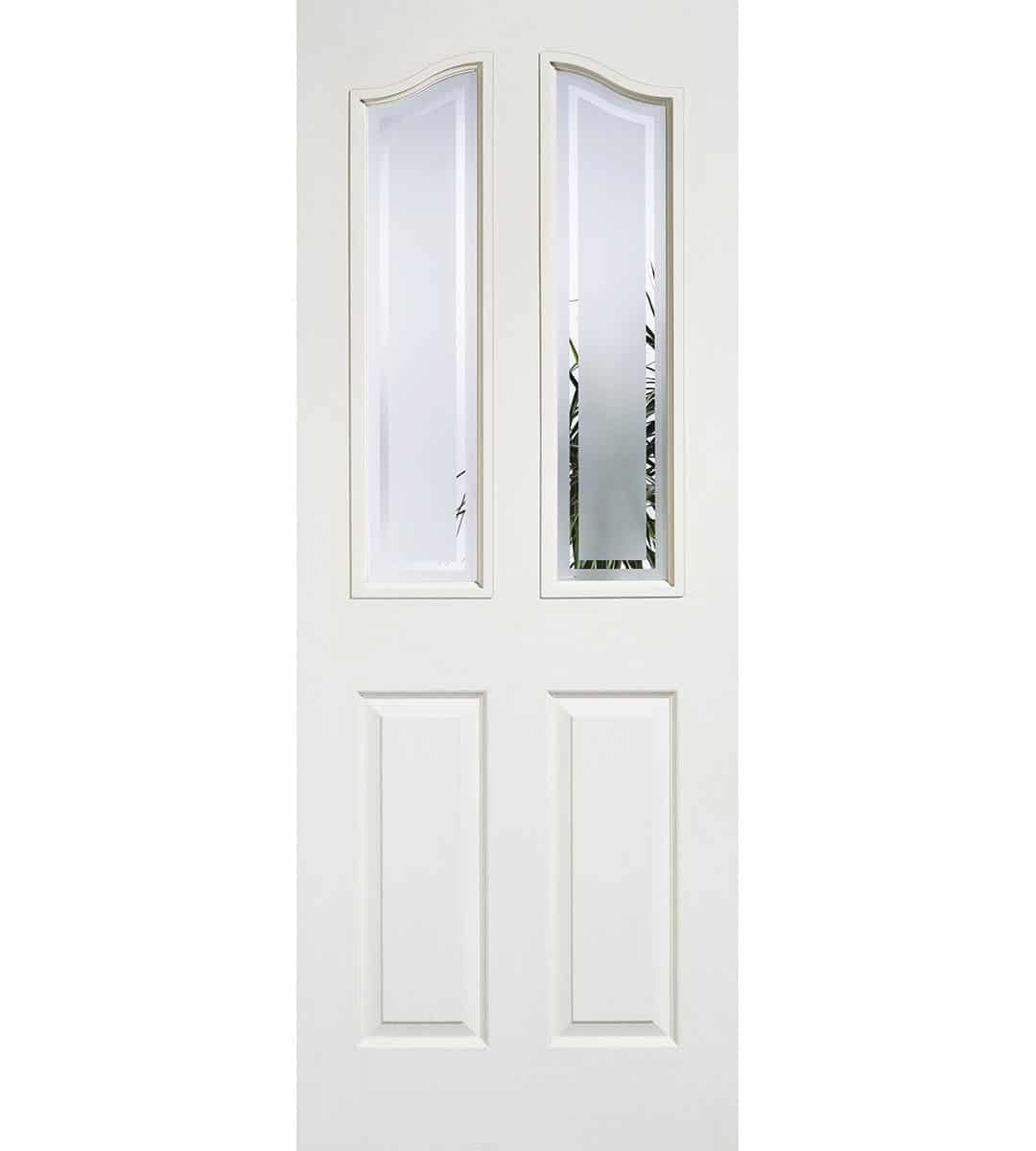Mayfair White Panel Door With Glass Shawfield Doors Mayfair White Panel Door With Glass 1981mm X 686mm 35mm