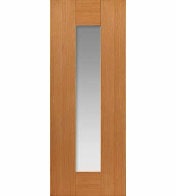 axis oak interior glass door