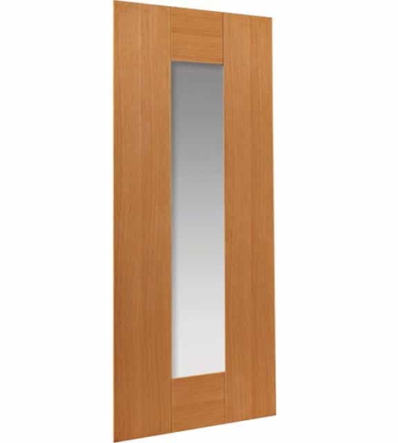 axis internal oak glazed door