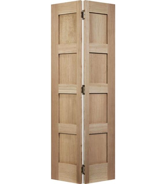 oak 4 panel bifolding door