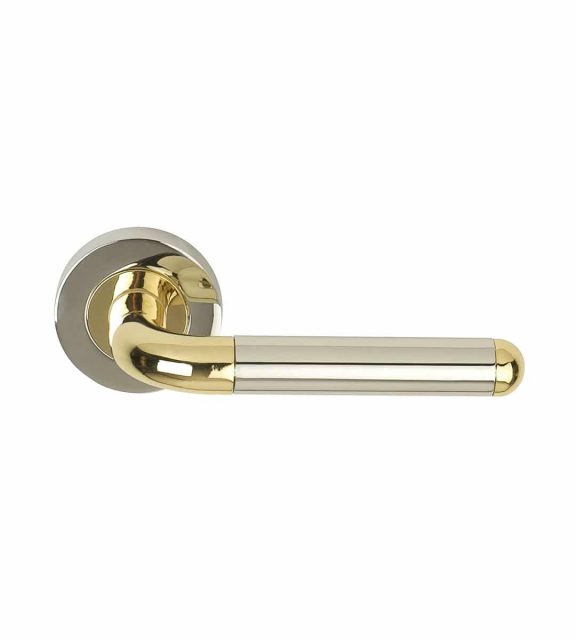 Orbit Electro Brass Polished Chrome Door Handle