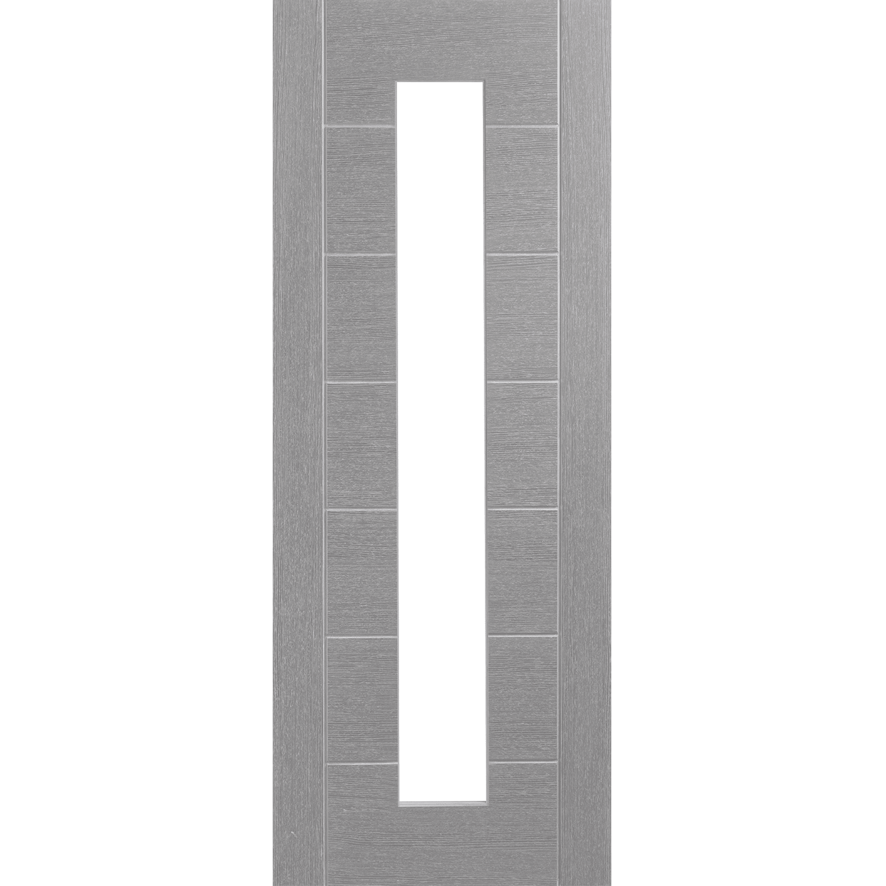Palermo Light Grey Internal Door With Clear Glass