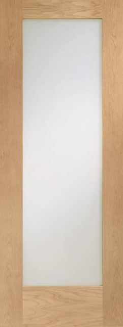 Pattern 10 Internal Oak Door with Obscure Glass